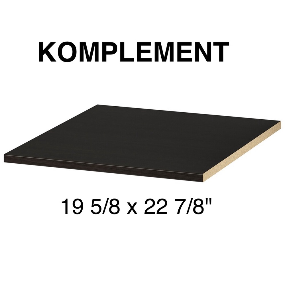 IKEA KOMPLEMENT 19 5/8x22 7/8 " Shelf, black-brown 402.779.68 for PAX frame